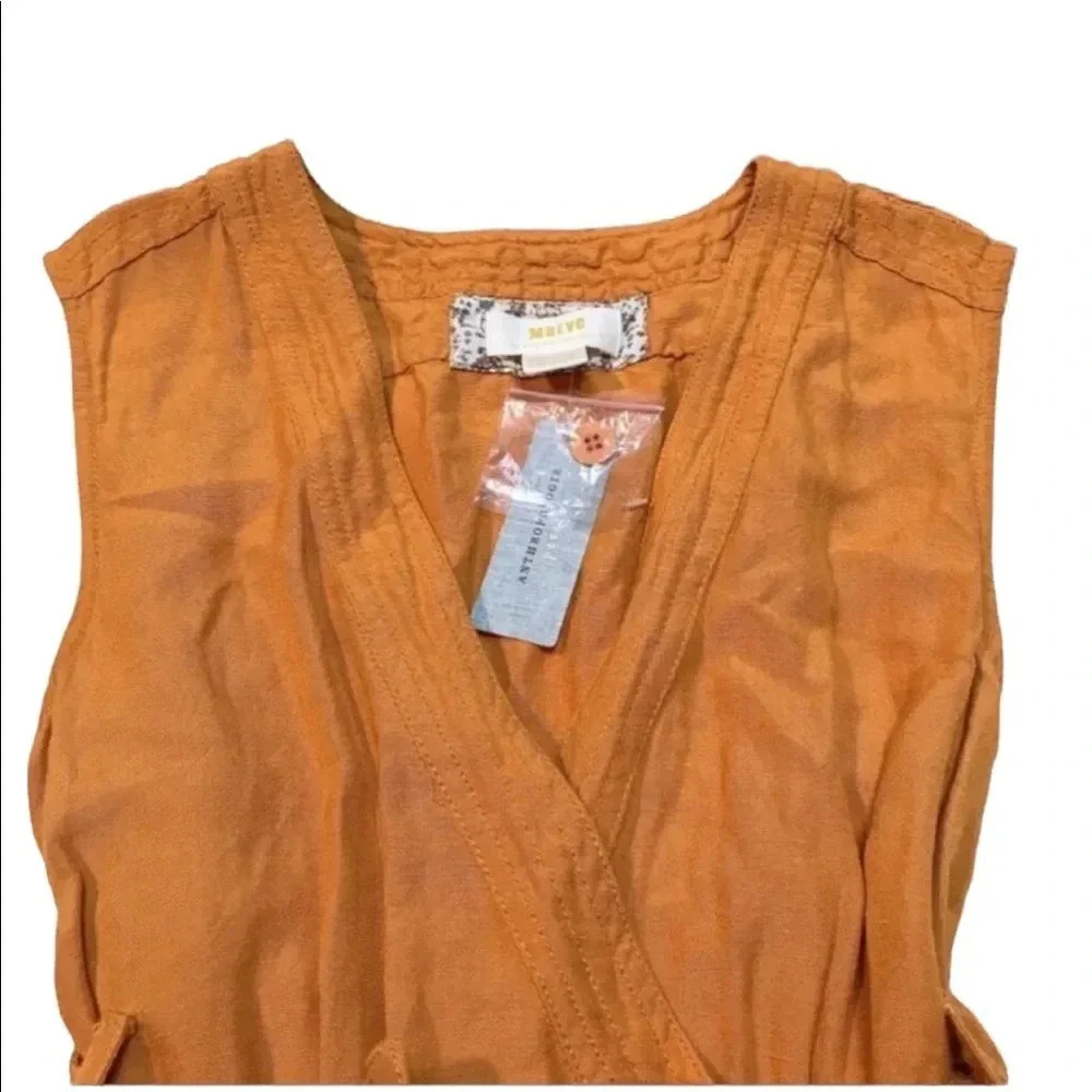 NWT Anthropologie Luana Mustard Yellow Romper 00P - Picture 10 of 13